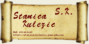 Stanica Kulezić vizit kartica